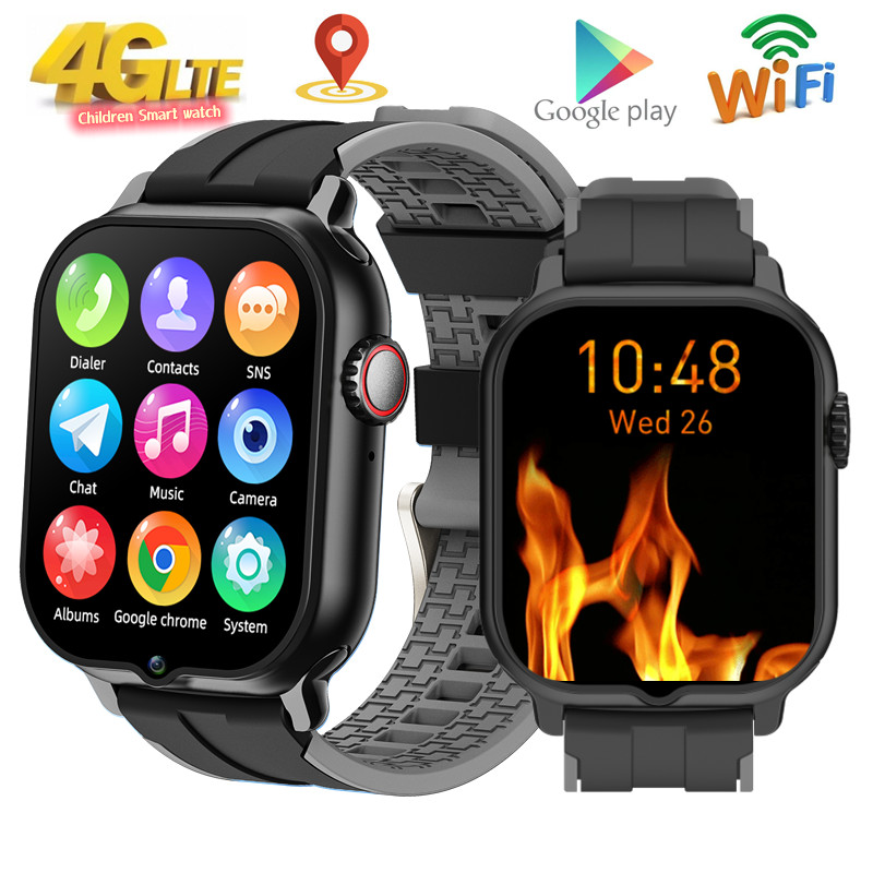 Smartwatch Watches For Kid Boy With Alarm - Reloj inteligente 4G para niños, dispositivo