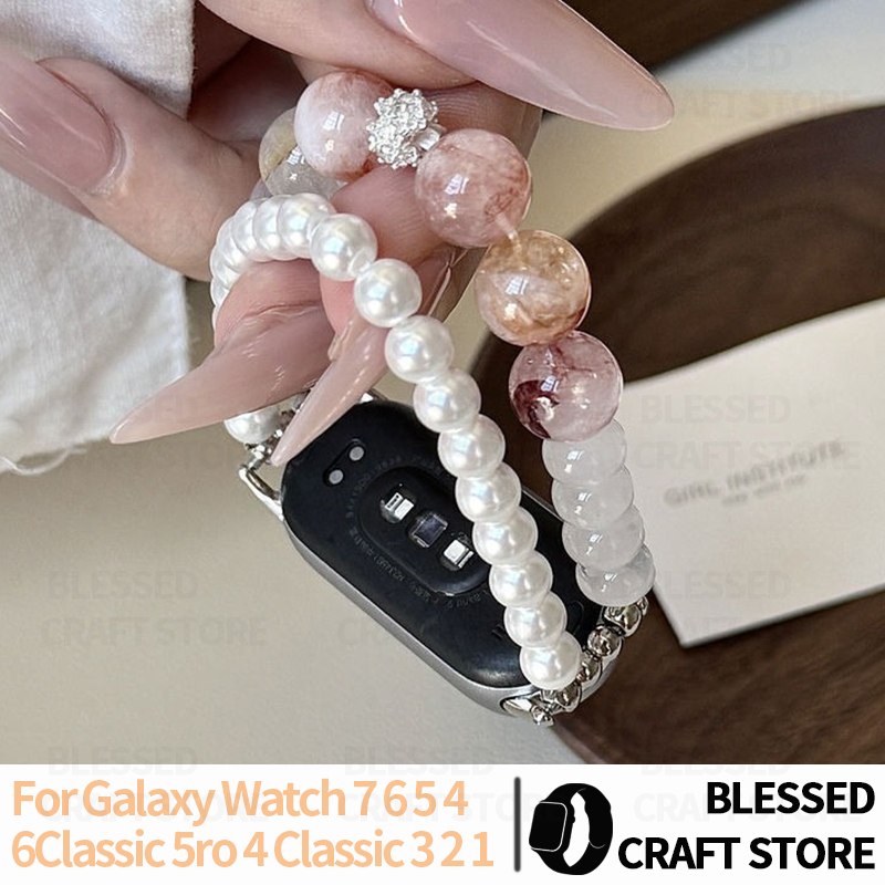 Smartwatch Vintage Watches For Women - Pulsera de Perlas de Cristal Natural