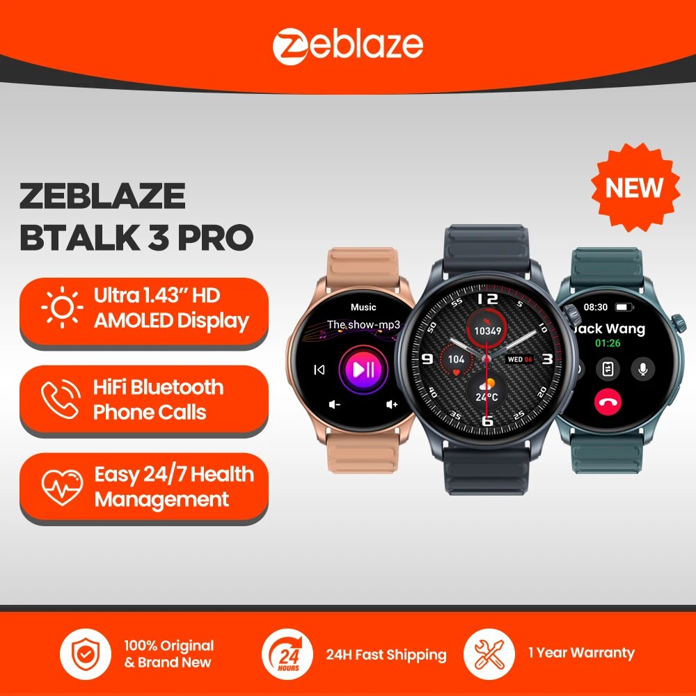 Smartwatch Health Watches - Nuevo reloj inteligente Zeblaze Btalk 3