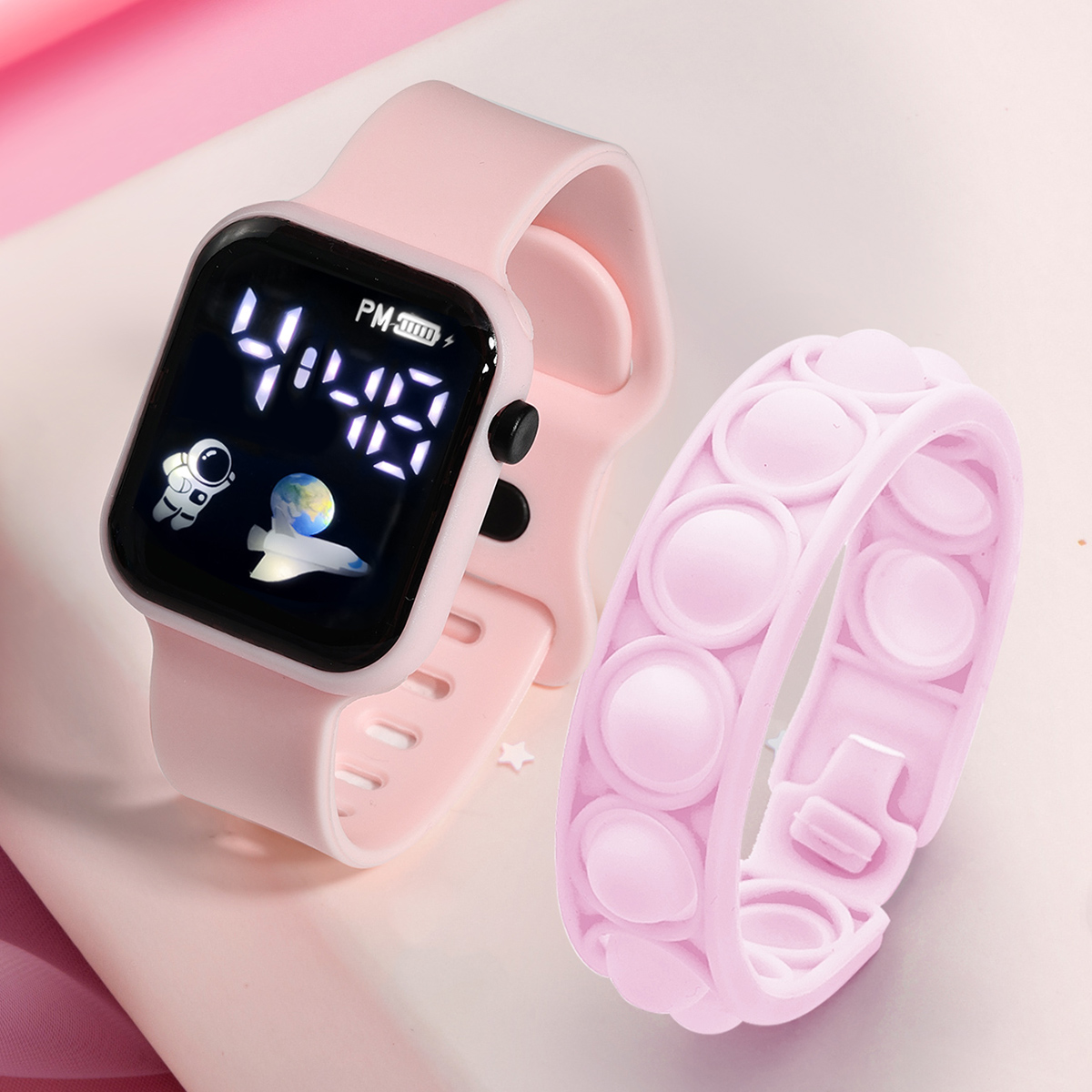 Smartwatch Watches Gift For Girls - Reloj inteligente de 2 piezas para