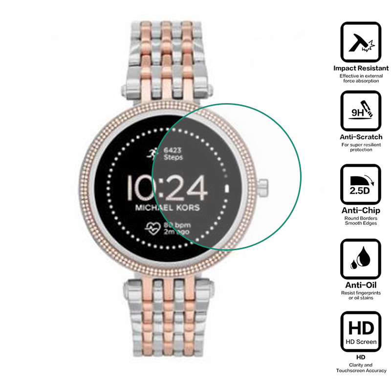 Película protectora de vidrio  - Smartwatch Watches Michael Kors reseña y precio