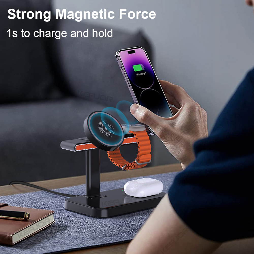 Cargador inalámbrico 3 en 1 es - Watch 7 Smartwatch Iphone reseña y precio