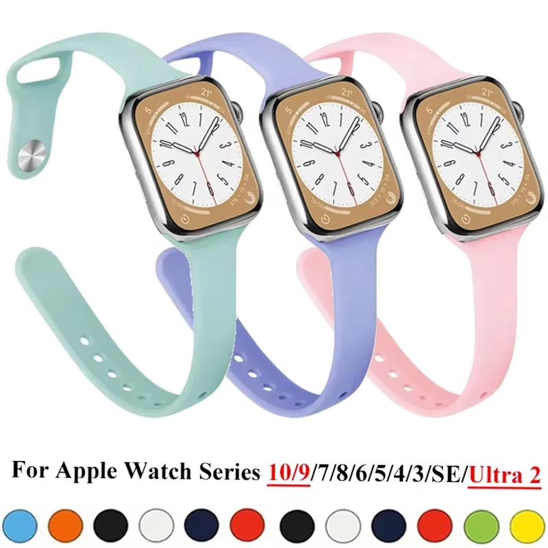 Correa delgada de silicona par - Smartwatch Apple Watches For Men reseña y precio