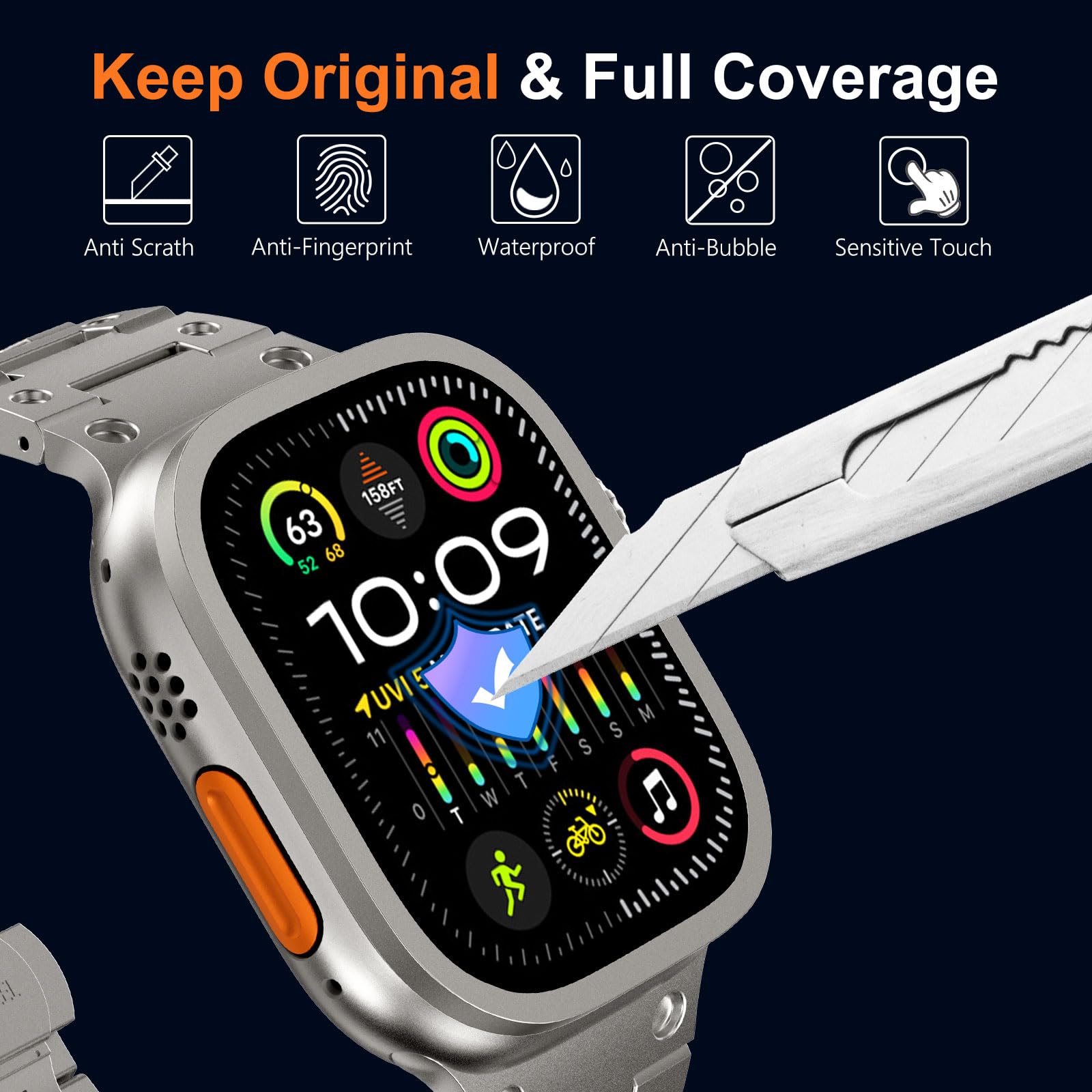 Vidrio templado para Apple Wat - Smartwatch Apple Watches For Men reseña y precio