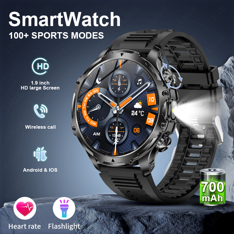 Reloj inteligente LIGE militar - Timex Watches Smartwatch reseña y precio
