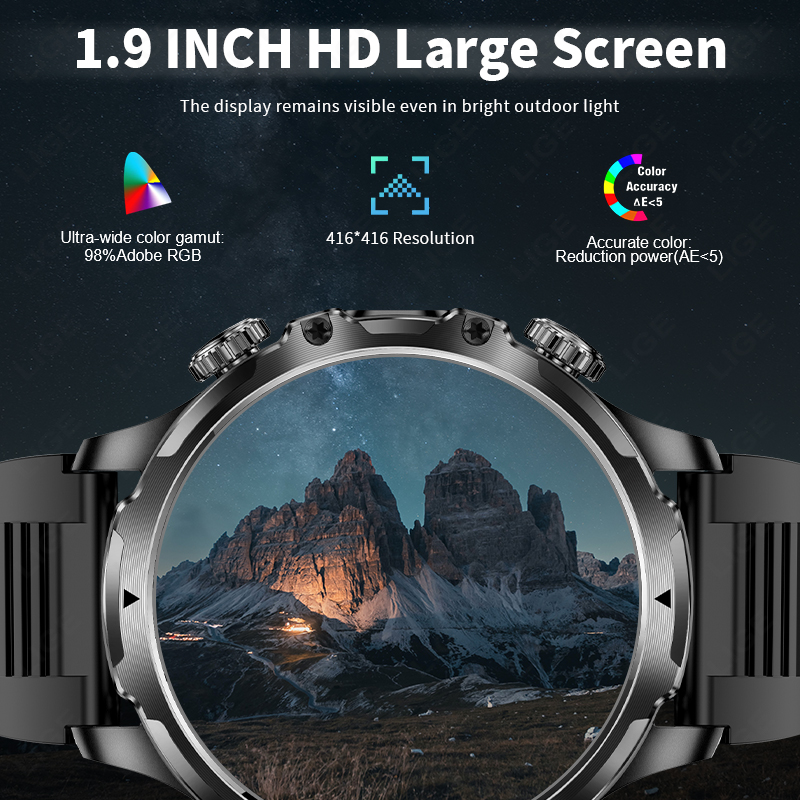 Reloj inteligente LIGE militar - Timex Watches Smartwatch reseña y precio
