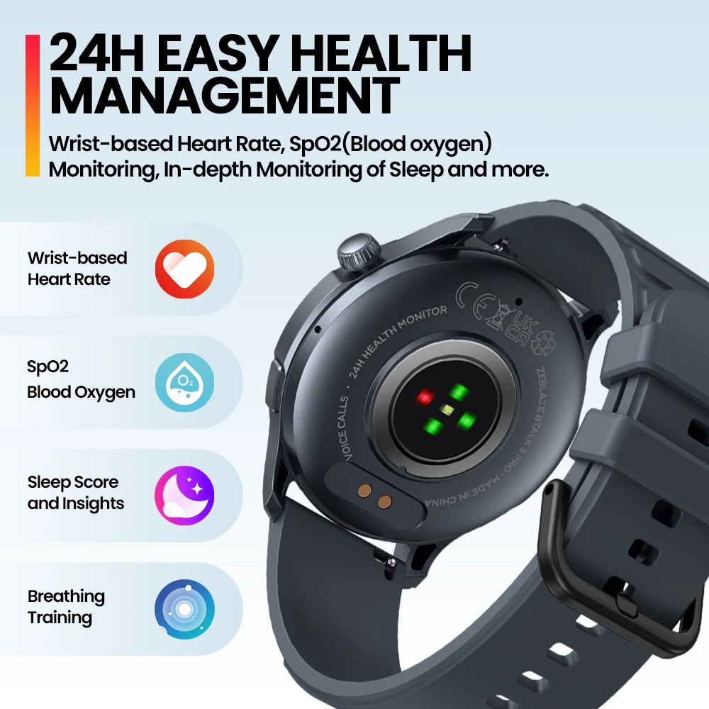 Nuevo reloj inteligente Zeblaz - Smartwatch Health Watches reseña y precio