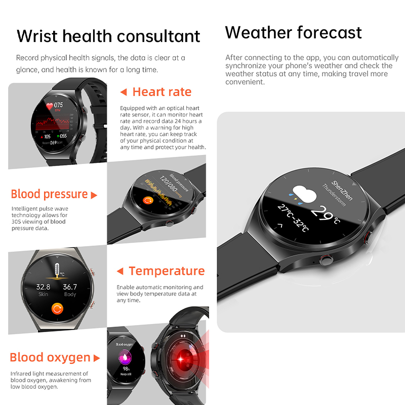 Reloj inteligente GEJIAN con p - Smartwatch Health Watches reseña y precio