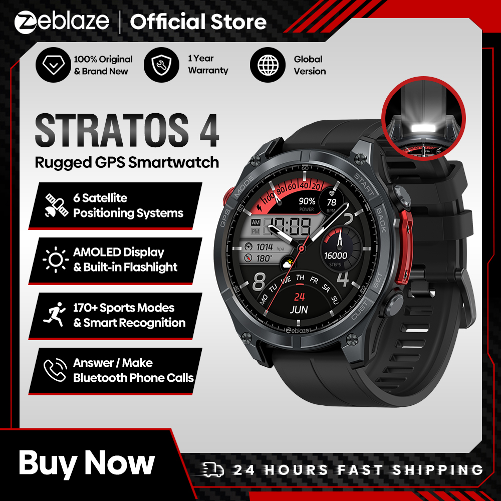 Nuevo reloj inteligente Zeblaz - Heart Rate Gps Watch reseña y precio