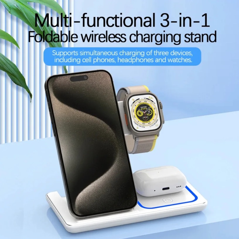 Cargador Inalámbrico 3 en 1, S - Watch 7 Smartwatch Iphone reseña y precio