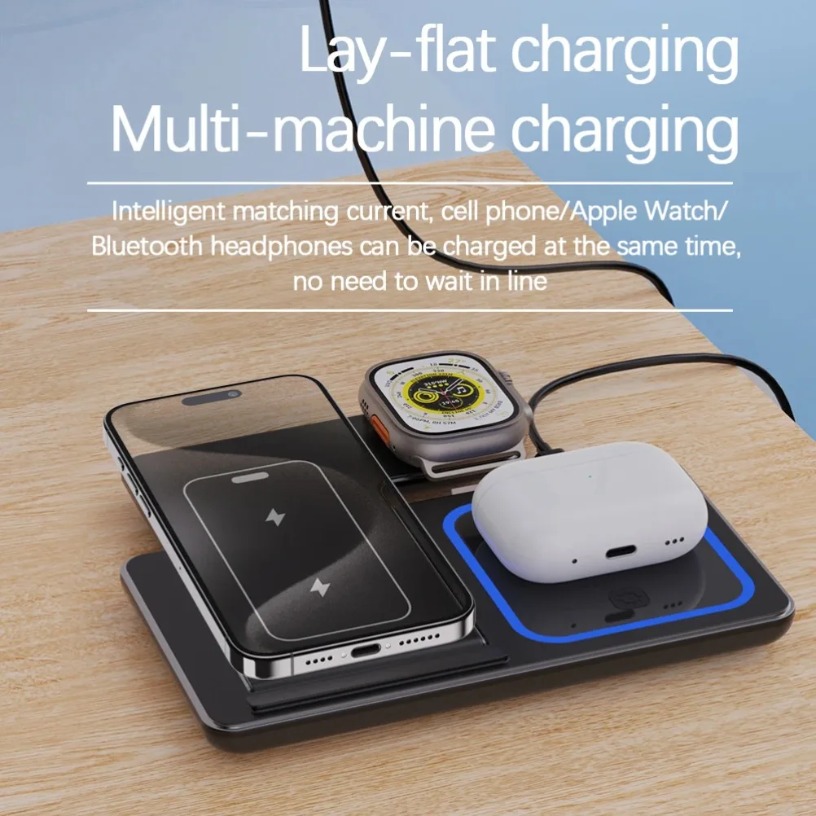 Cargador Inalámbrico 3 en 1, S - Watch 7 Smartwatch Iphone reseña y precio