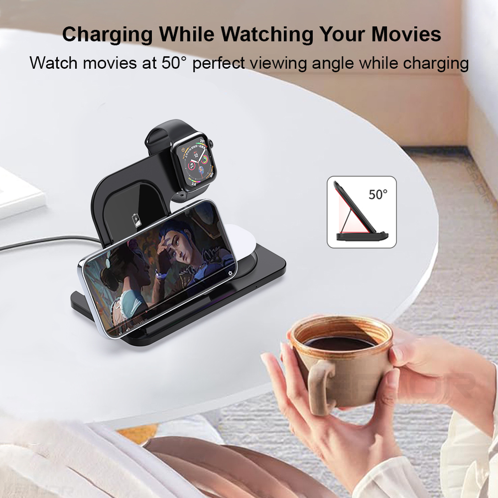Cargador Inalámbrico 3 en 1, S - Watch 7 Smartwatch Iphone reseña y precio