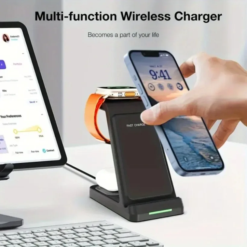 Base de Carga Inalámbrica Rápi - Watch 7 Smartwatch Iphone reseña y precio